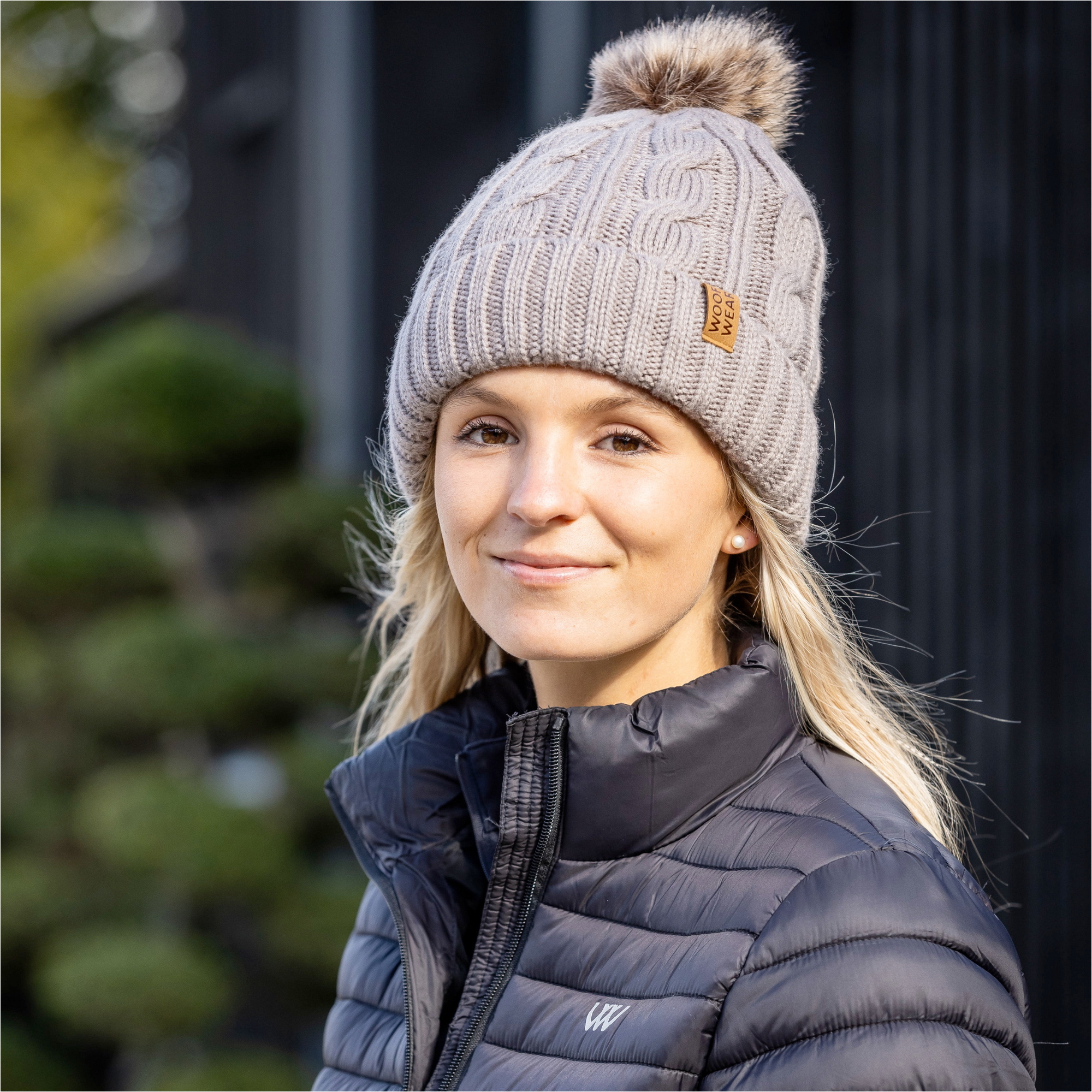 2025 Woof Wear Kabel Beanie WA0049 - STON - Stone